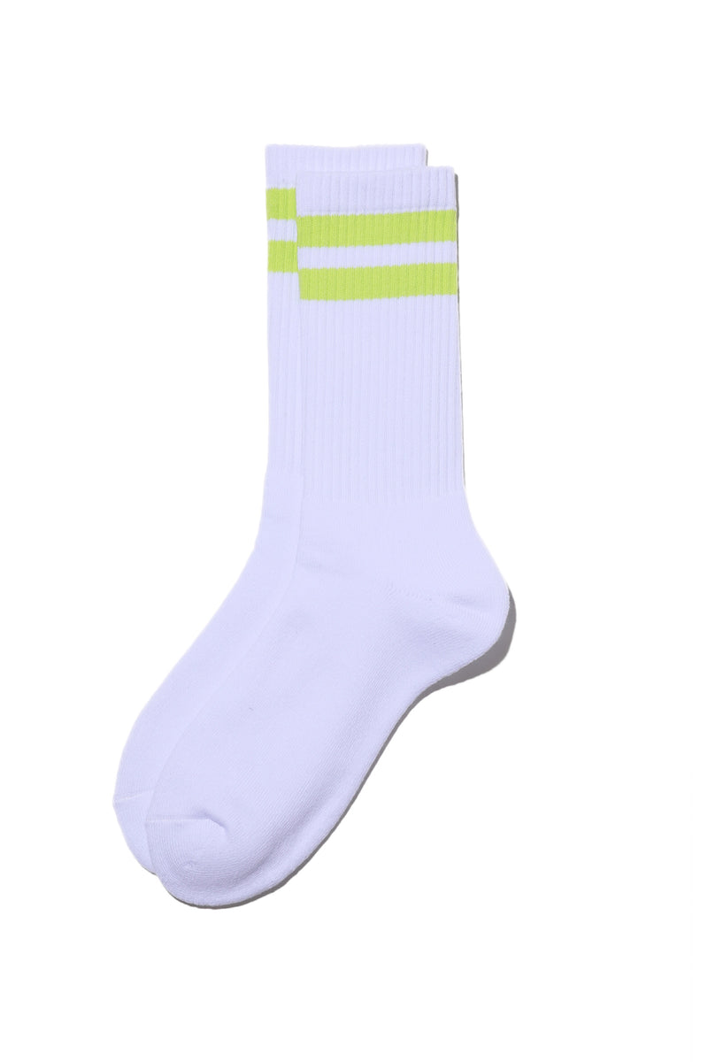 Fresh Service / 2-Pack Line Crew  Socks - Yellow