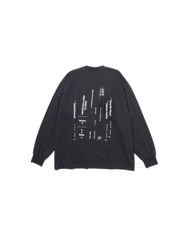 Fresh Service / AS×FS CORPORATE L/S TEE “BOOK STACK” - BLACK