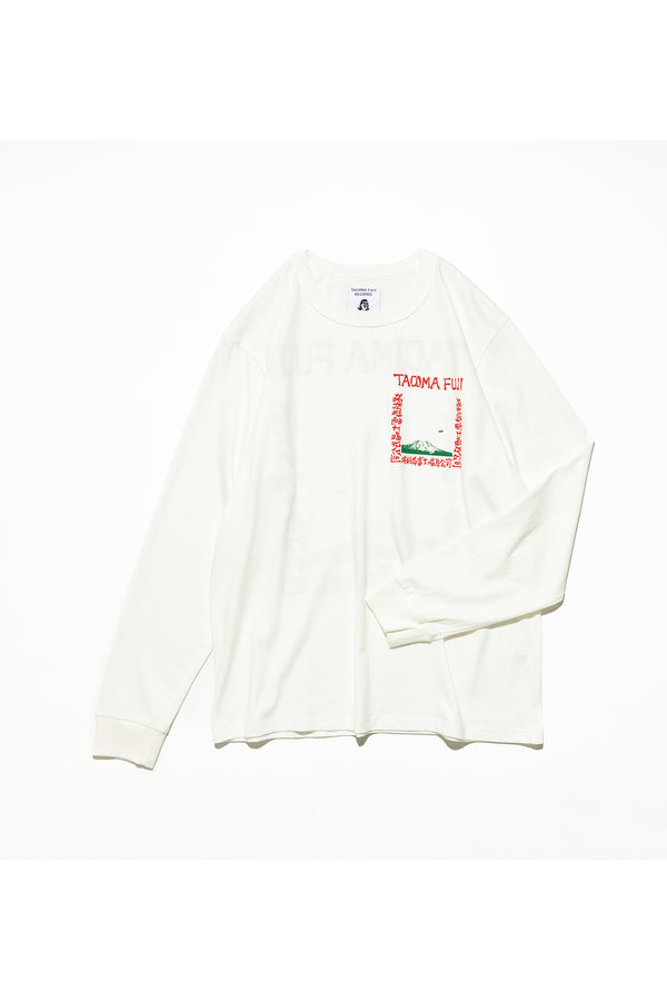 TACOMA FUJI RECORDS /  LIVE AT FILLMORE!? LS Tee designed by Hirohisa Yokoyama-White