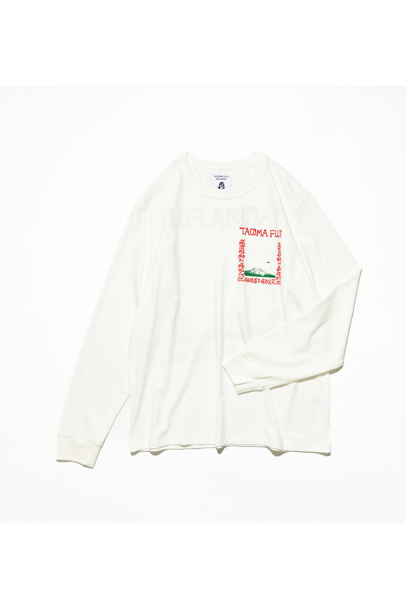 TACOMA FUJI RECORDS /  LIVE AT FILLMORE!? LS Tee designed by Hirohisa Yokoyama-White