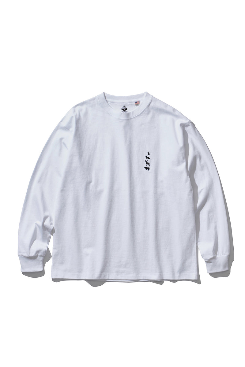 Mountain Research / Animal L/S Tee - White