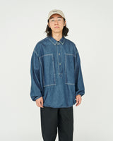 Fresh Service / Denim Pullover Shirt - Fade Indigo