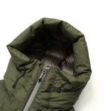 TACOMA FUJI RECORDS × NANGA / AURORA TEX DOWN JACKET “Art Science Thought Nature” ver. - Khaki 