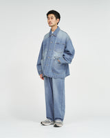 Fresh Service /  CORPORATE DENIM FIVE POCKET PANTS - LIGHT WASH