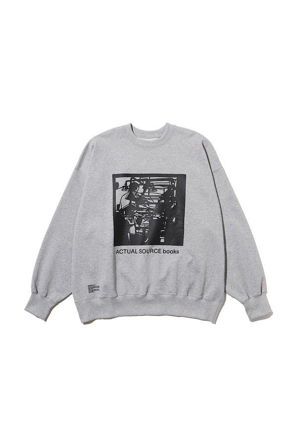 Fresh Service / AS×FS LIGHT OZ CREW NECK "LITHOGRAPH" - H.GRAY