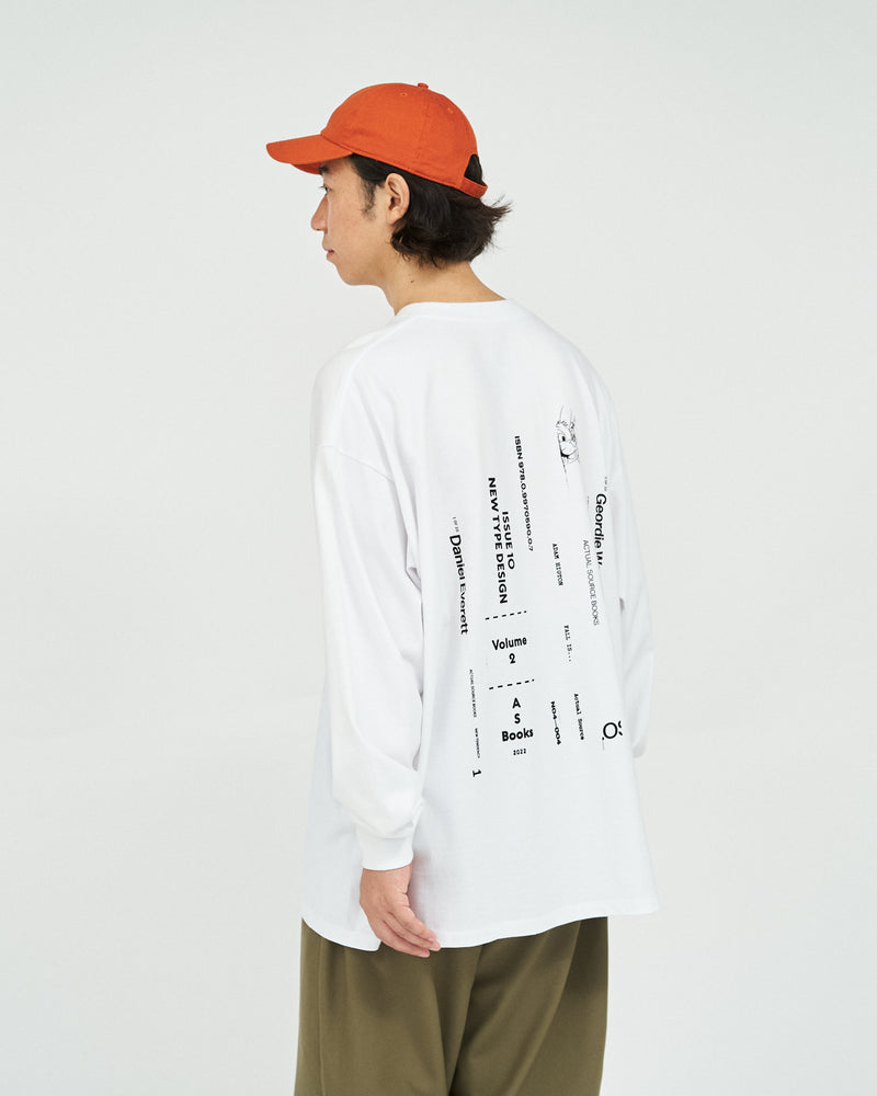 Fresh Service / AS×FS CORPORATE L/S TEE “BOOK STACK” - WHITE