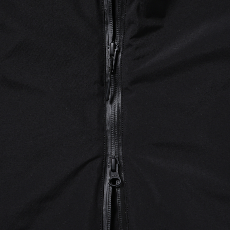 ES.1 / 3lyr down Hoodie - Black