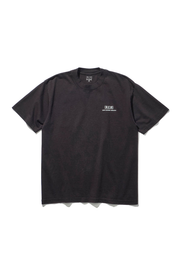 Riding Equipment Research / Logo Tee   (MINE) - RER187/BLK