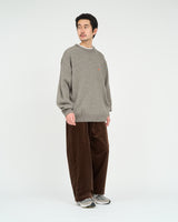 Fresh Service /  THERMAL JERSEY CREW NECK KNIT - GRAY