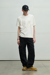 MISHKA / KEEP WATCH　Appliqué　S/S Tee - Off-White