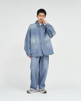 Fresh Service /  CORPORATE DENIM FIVE POCKET PANTS - LIGHT WASH