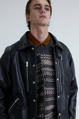 White Mountaineering /LEATHER COACH JACKET - WM2573214