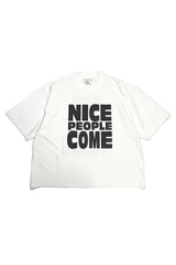Down On The Corner / S/S D.S. Tee "Nice People Come" - White