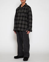 CORONA / W.C.W SHIRT PULLOVER / Black × White