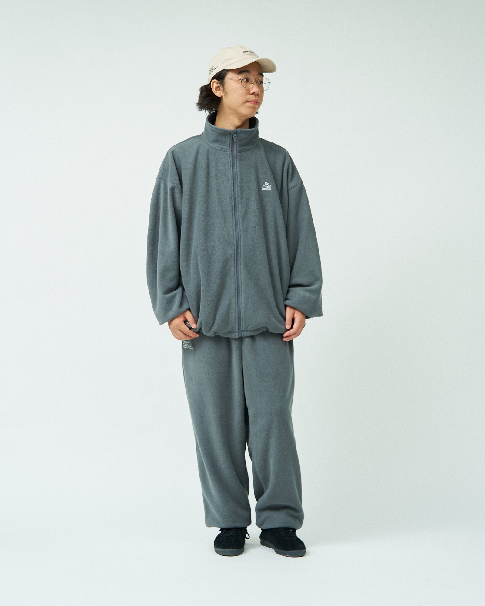 ReFresh!Service. / Fleece Tracksuit - Gray – redtriangle ReFresh!Service. / Fleece Tracksuit - Gray – redtriangle