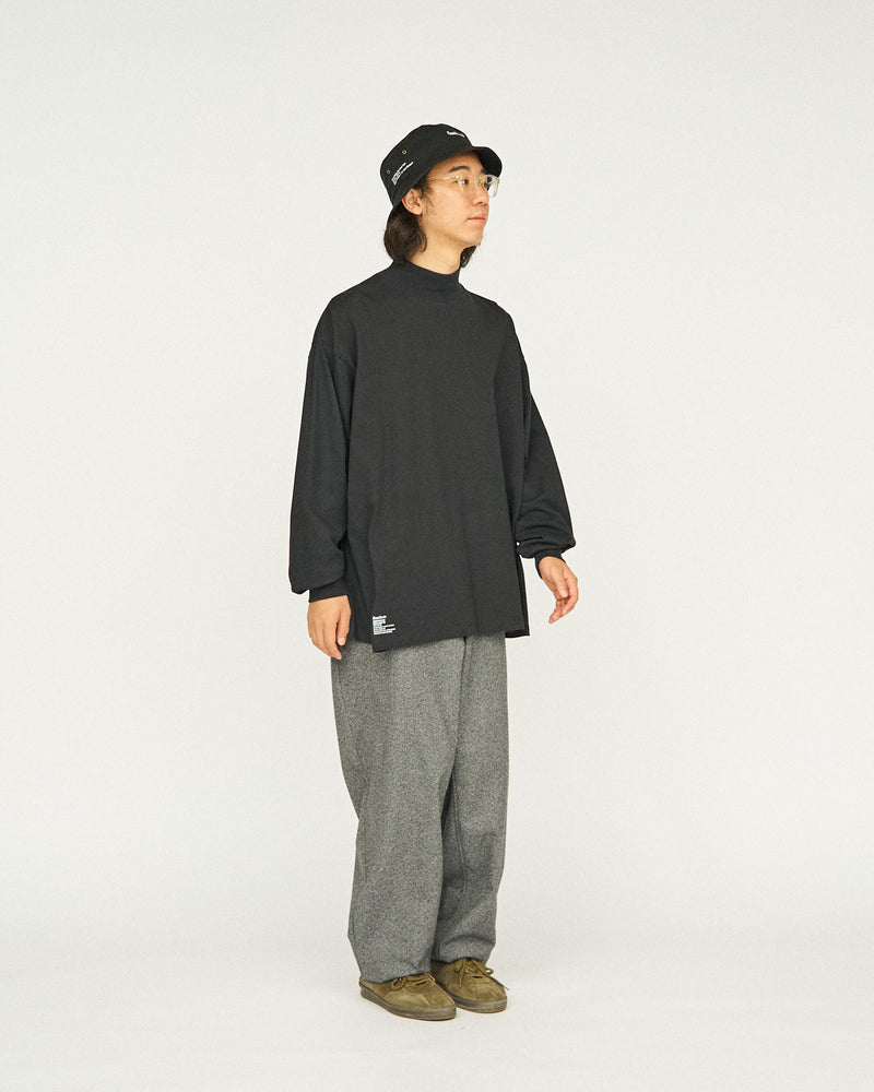 Fresh Service / 2-PACK CORPORATE  L/S MOCK NECK TEE  - BLACK