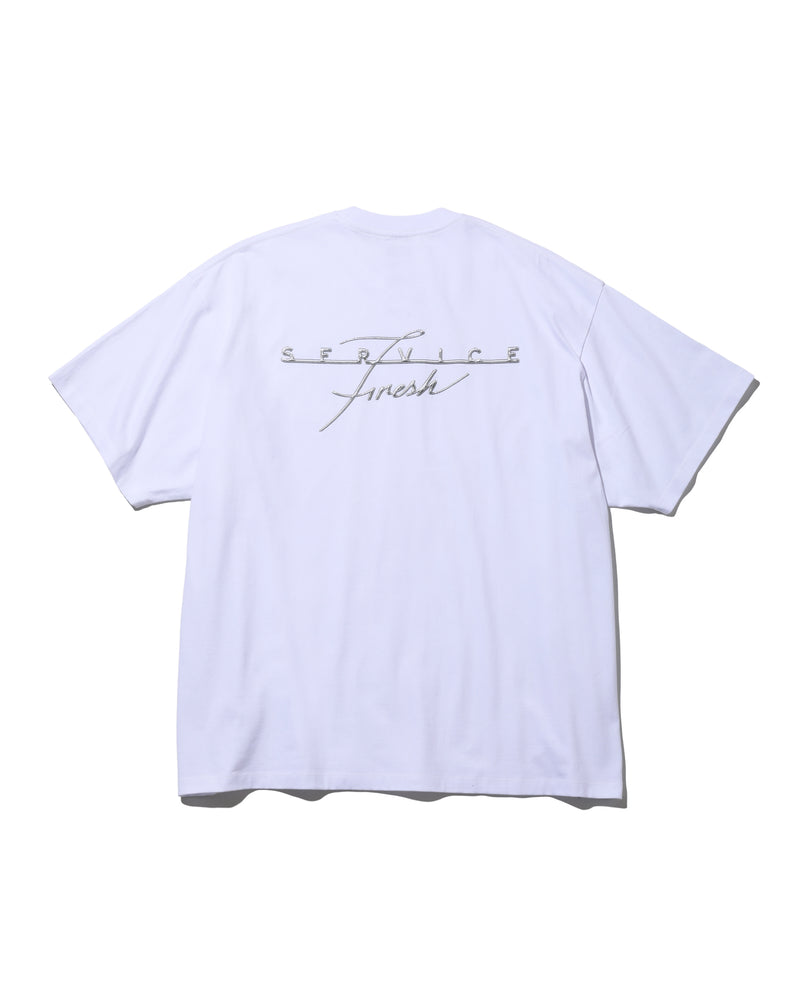 Fresh Service / Corporate Printed S/S Tee "GEAR" - White