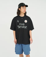 Fresh Service / CORPORATE PRINTED S/S TEE “FOOTBALL” - BLACK