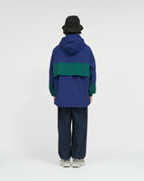 Fresh Service / NYLON CANVAS SAILING JACKET - Blue×Green