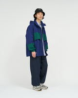 Fresh Service / NYLON CANVAS SAILING JACKET - Blue×Green