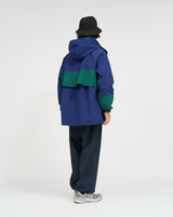 Fresh Service / NYLON CANVAS SAILING JACKET - Blue×Green