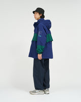 Fresh Service / NYLON CANVAS SAILING JACKET - Blue×Green