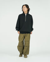 FreshService / Heavy Oz Half Zip Pullover - Black