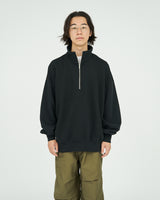 FreshService / Heavy Oz Half Zip Pullover - Black