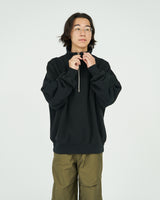 FreshService / Heavy Oz Half Zip Pullover - Black