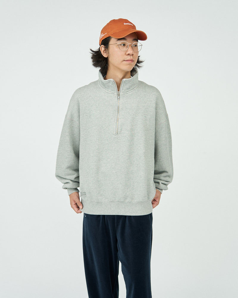 FreshService / Heavy Oz Half Zip Pullover - H.Gray