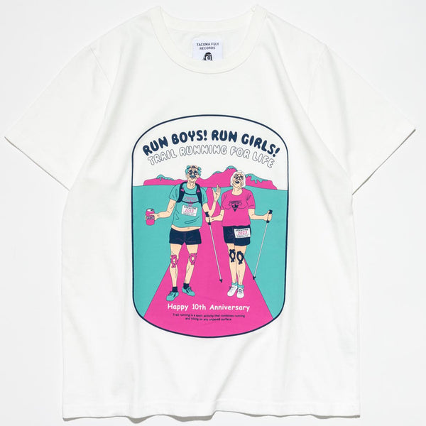 TACOMA FUJI RUN BOYS! RUN GIRLS! Tシャツ TACOMA FUJI RECORDS / RUN BOYS! RUN GIRLS! TRAIL RUNNING FOR