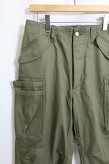 SASSAFRAS / OVERGROWN PANTS-HERRINGBONE TWILL / Olive