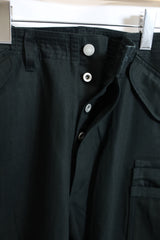 SASSAFRAS / OVERGROWN PANTS-HERRINGBONE TWILL / Black