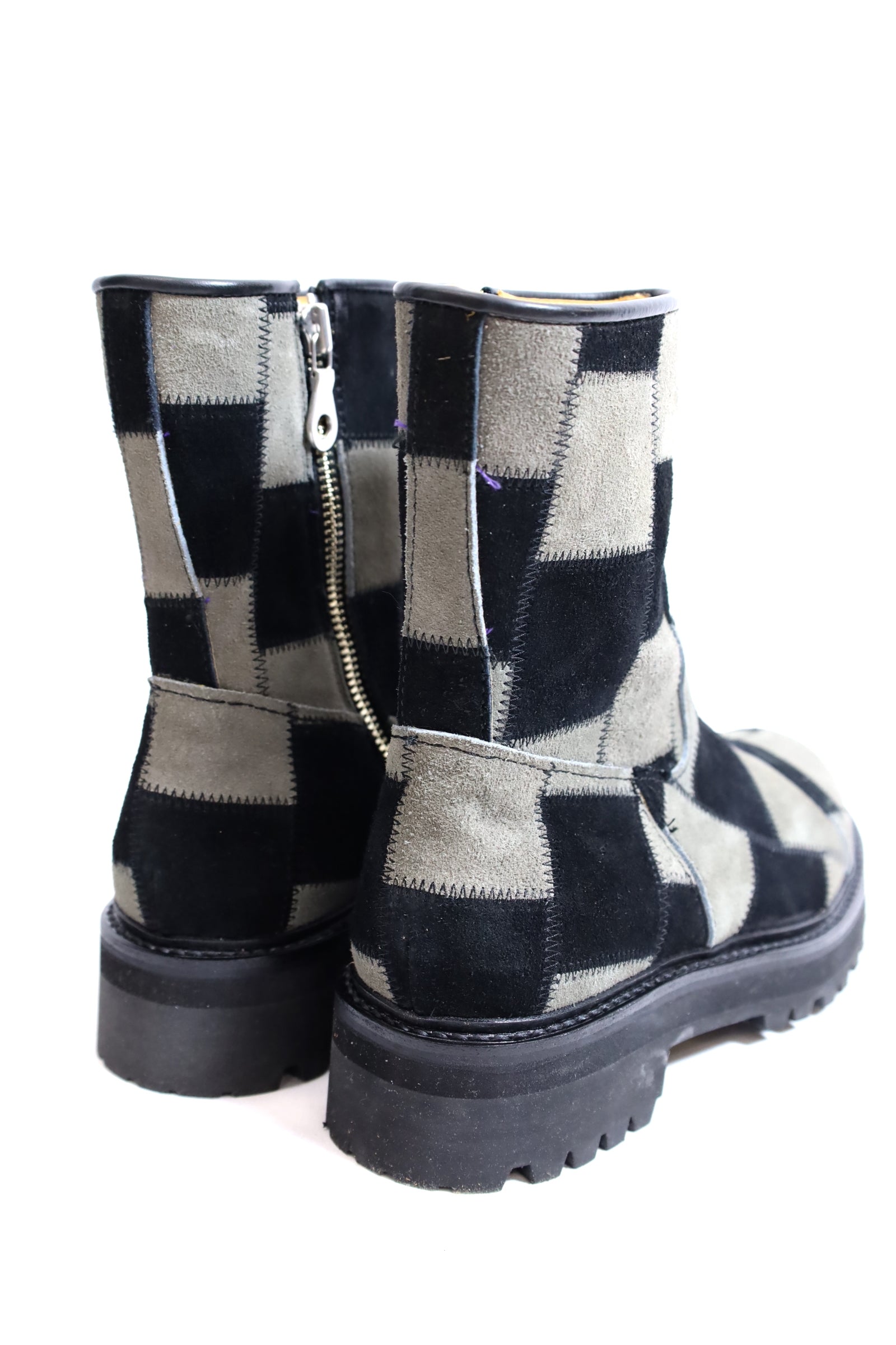 KIDS LOVE GAITE / PATCHWORK SIDE ZIP-BLK×GRY – redtriangle KIDS LOVE GAITE / PATCHWORK SIDE ZIP-BLK×GRY – redtriangle