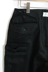 SASSAFRAS / OVERGROWN PANTS-HERRINGBONE TWILL / Black