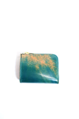 Re-ACT / Cordvan L-Fastener Compact Wallet - Marble Turchese