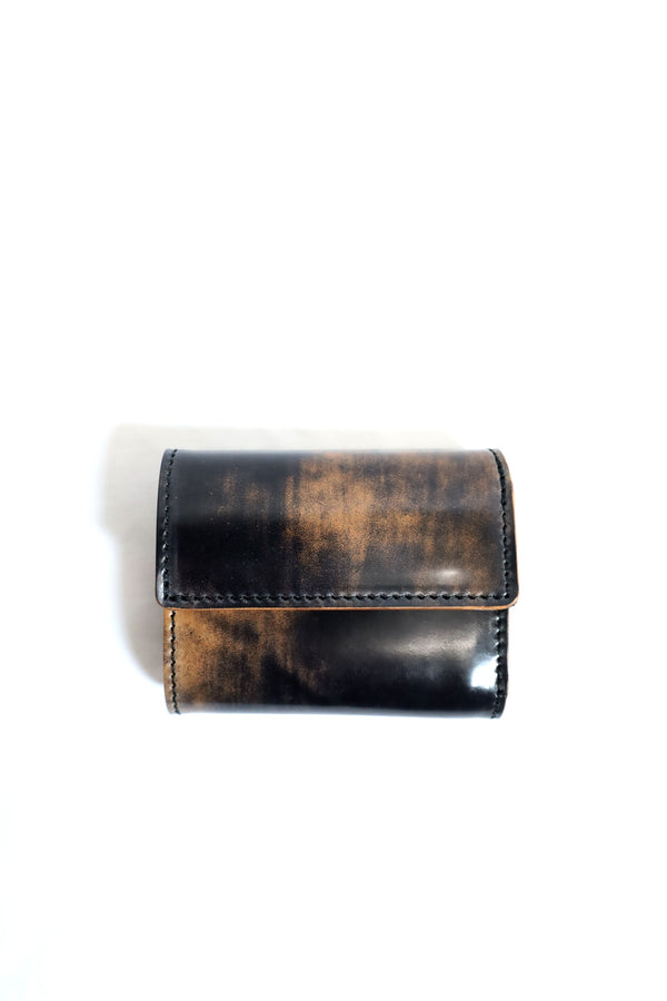 Re-ACT / Cordvan Three Fold Compact Wallet - Marble Black