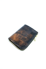 Re-ACT / Cordvan L-Fastener Compact Wallet - Marble Black