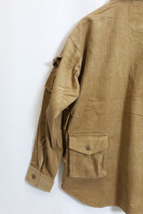 MODMNT /CORDUROY UTILITY CPO SHIRT - BEIGE