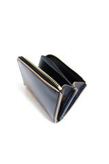 Re-ACT / Cordvan L-Fastener Compact Wallet - Marble Black