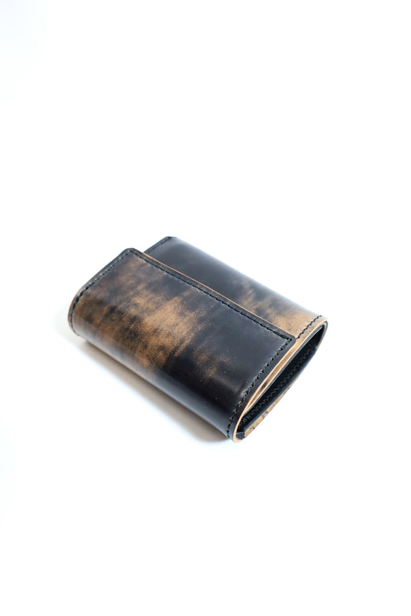 Re-ACT / Cordvan Three Fold Compact Wallet - Marble Black