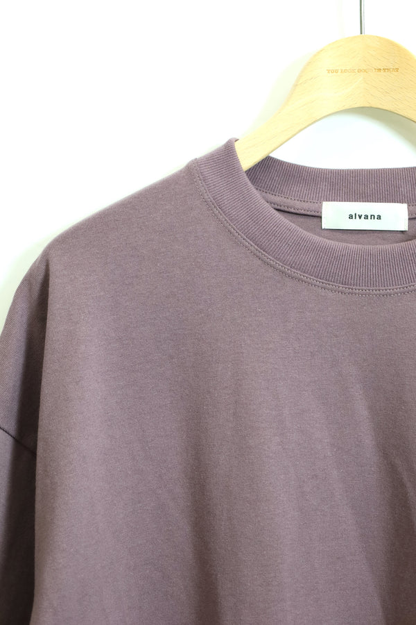 alvana / 空紡 S/S Tee Shirts-Purple Gray