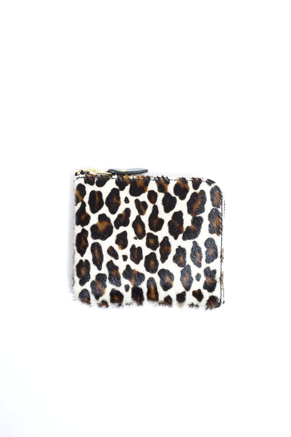 Re-ACT / Re-ACT Unborn calf L-Fastener Wallet - Leopard