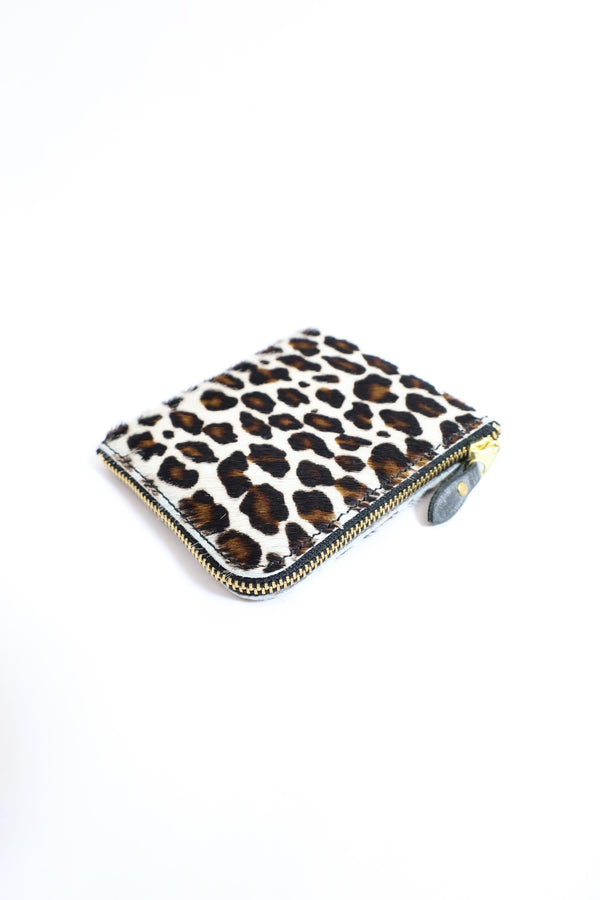 Re-ACT / Re-ACT Unborn calf L-Fastener Wallet - Leopard