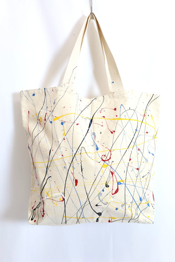 Re-ACT / Re-ACT Splatter Paint Tote Beach Bag - Multi