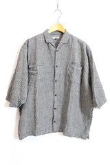 jujudhau / Beack Collar Shirt 1/2 - BW Check 