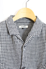 jujudhau / Beack Collar Shirt 1/2 - BW Check 