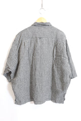 jujudhau / Beack Collar Shirt 1/2 - BW Check 