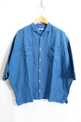 jujudhau / Beack Collar Shirt 1/2 - BG Stripe 