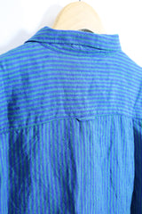 jujudhau / Beack Collar Shirt 1/2 - BG Stripe 